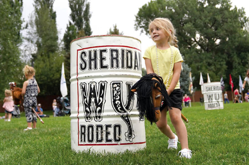 Boot Kickoff Event Photo of girl on toy horse